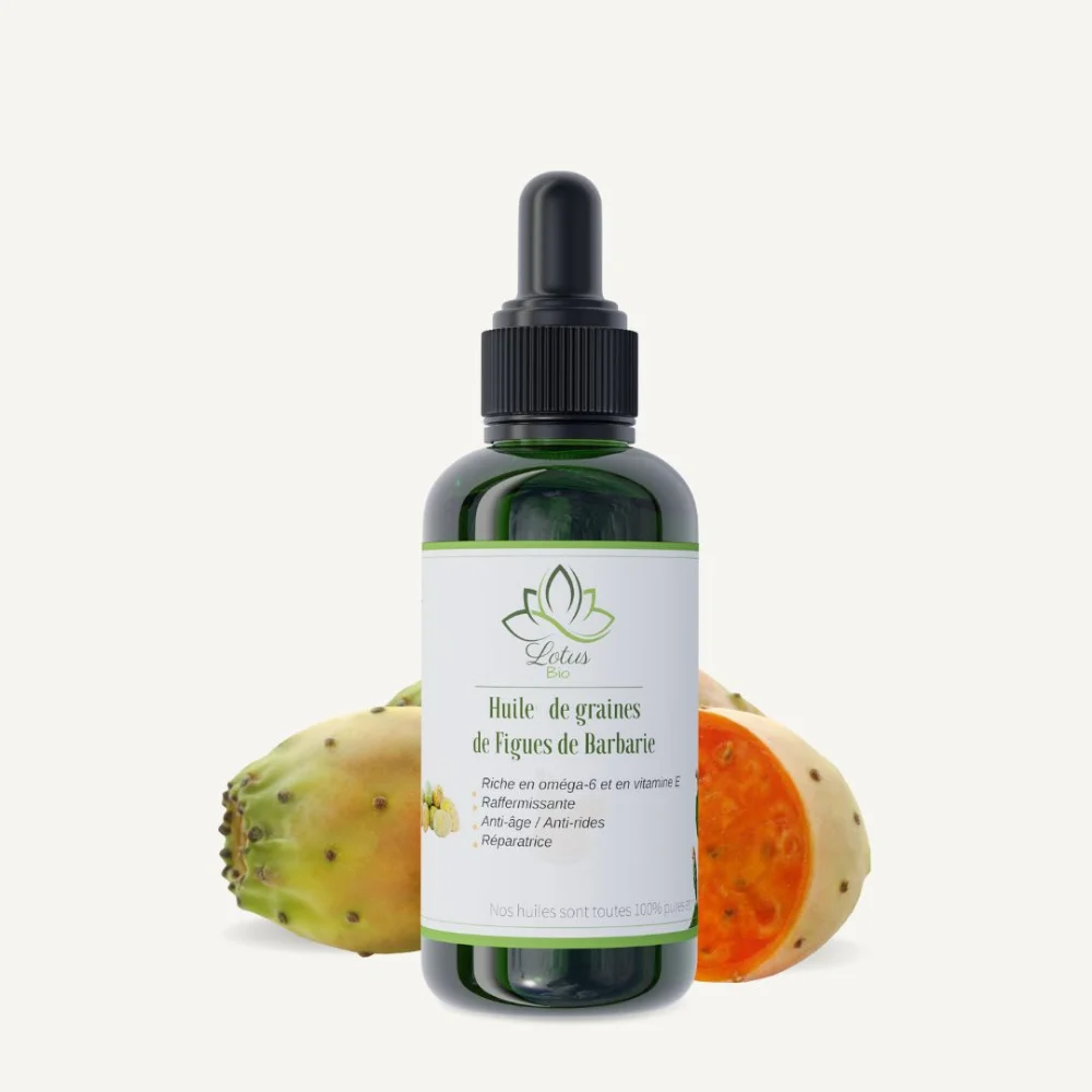 Huile de graines de figues de barbarie 30 ml Lotus Bio Huile de graines de figues de barbarie 30 ml Lotus Bio packshot flacon