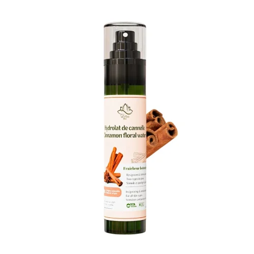Hydrolat de canelle – 170 ml – Lotus Bio Bouteille d'hydrolat de canelle Lotus Bio 170 ml