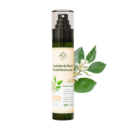 Hydrolat de fleurs d'oranger – 170 ml – Lotus Bio Bouteille d'hydrolat de fleurs d'oranger Lotus Bio 170 ml