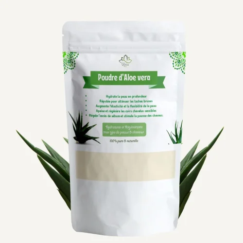 Poudre d'aloe vera 100 g Lotus Bio Sachet de poudre d'aloe vera concentrée Lotus Bio 100 g