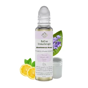 Roll on boutons & acné 10 ml Lotus Bio Roll-on ciblé boutons et acné Lotus Bio 10 ml