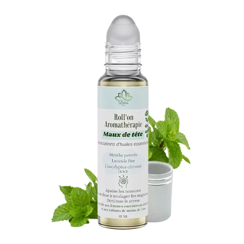 Roll-on maux de tête Lotus Bio 10 ml format de poche