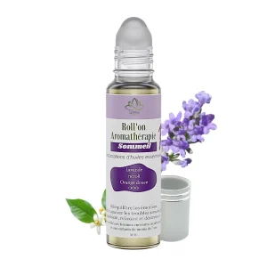 Roll on sommeil 10 ml Lotus Bio Petit flacon roll-on sommeil Lotus Bio 10 ml avec applicateur bille