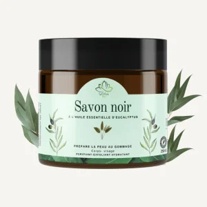 Savon noir à l'eucalyptus 250 g Lotus Bio Emballage de savon noir à l'eucalyptus Lotus Bio 250 g