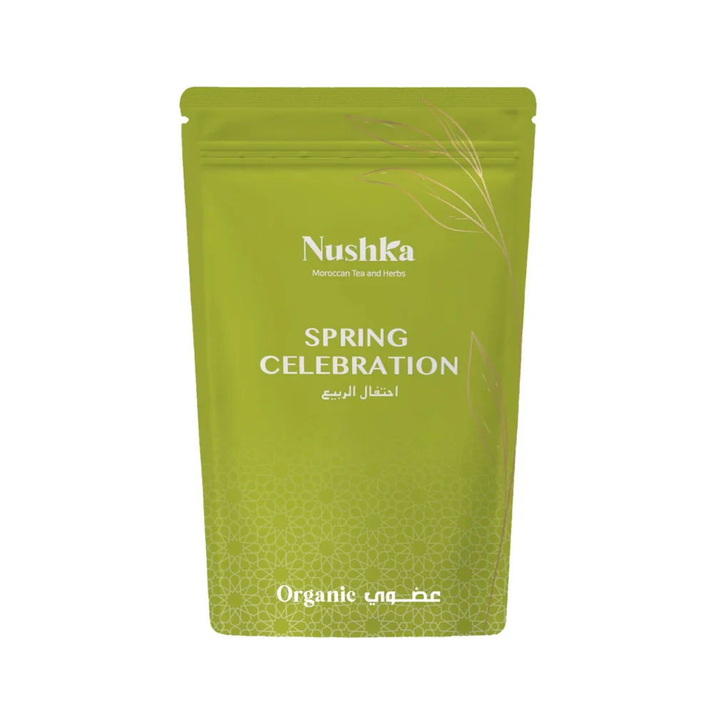 Spring Celebration 30 g Nushka infusion en feuilles et fleurs Packshot Spring Celebration 30 g de Nushka mélange de feuilles et fleurs