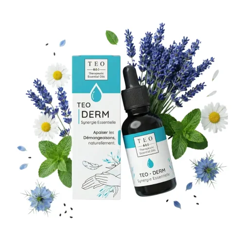 Flacon TEO-DERM 10 ml en verre avec bouchon compte-gouttes