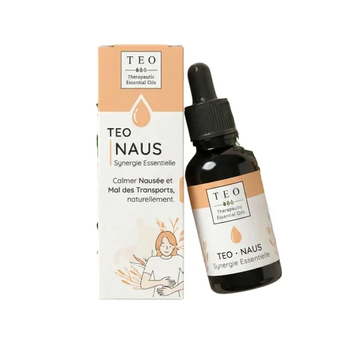 Flacon TEO-NAUS 10 ml en verre avec compte-gouttes et étiquette