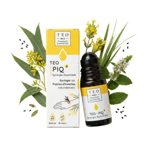 Flacon TEO-PIQ PLUS 10 ml en verre avec étiquette et compte-gouttes