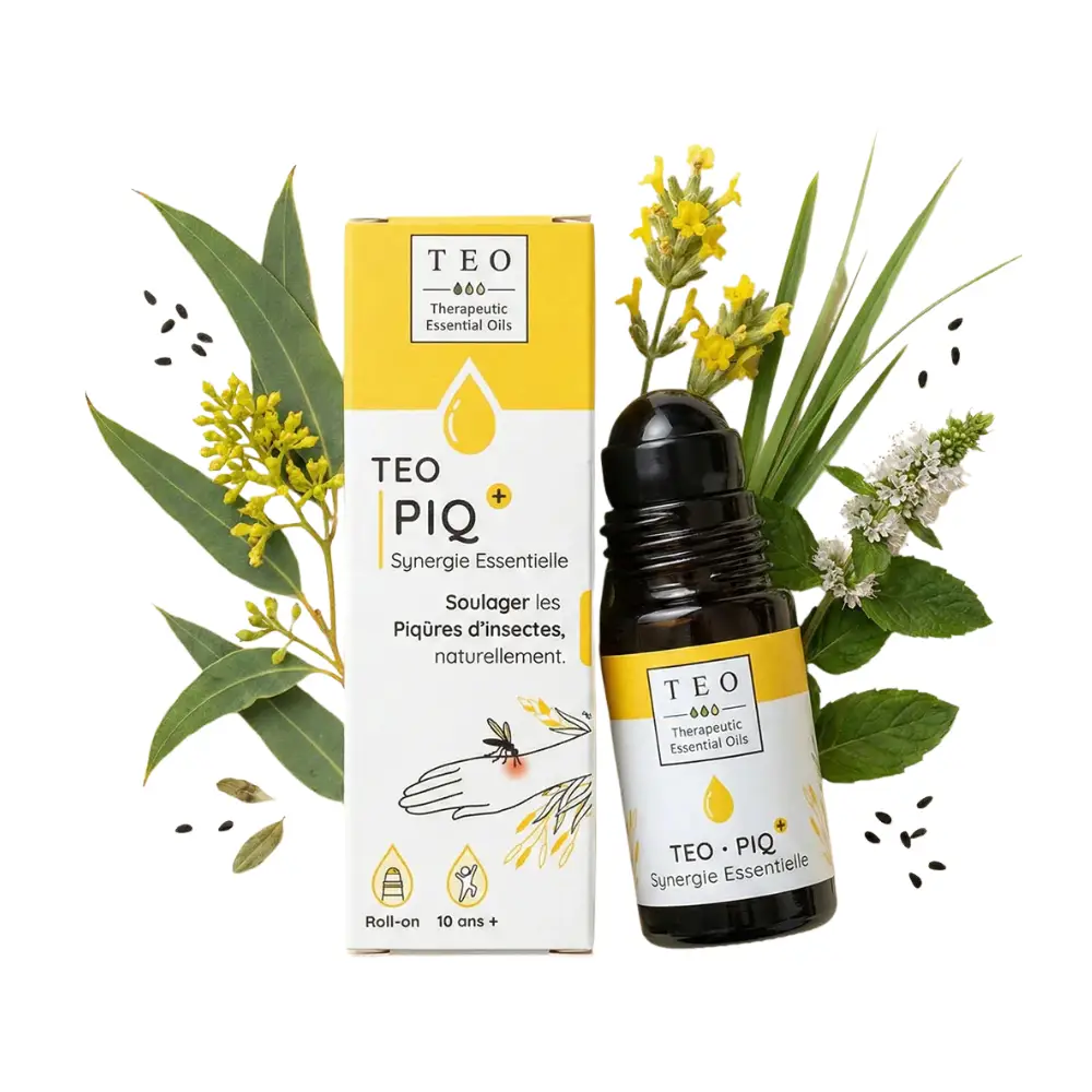 Flacon TEO-PIQ PLUS 10 ml en verre avec étiquette et compte-gouttes