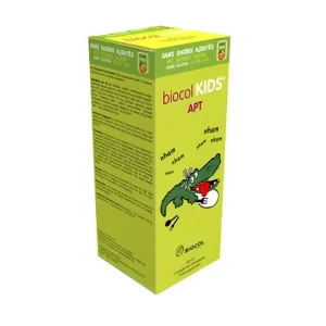 Apt Appetit 150 ml Biocol Kids Flacon de sirop Apt Appetit Biocol Kids 150 ml avec bouchon doseur jaune