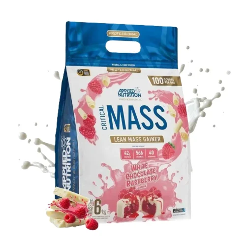 Critical Mass Lean Mass Gainz Chocolat Blanc & Framboise 6 kg Applied Nutrition poudre pour shakes gourmands