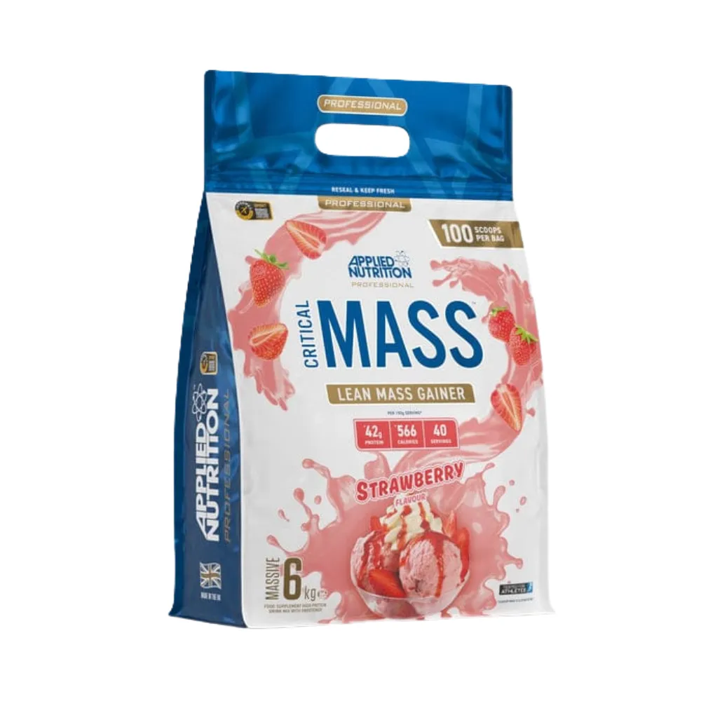 critical-maCritical Mass Lean Mass Gainz Fraise – 6 kg – Applied Nutritionss-lean-mass-gainz-fraise-6kg-applied-nutrition Critical Mass Lean Mass Gainz Fraise 6 kg Applied Nutrition poudre pour shakes fruités