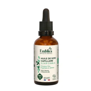Huile soin capillaire Elixir d’Amla 50 ml Emblica Huile de soin capillaire Elixir d’Amla 50 ml Emblica soin naturel