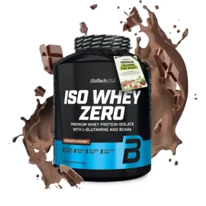 Iso Whey Zero Chocolat – 1816 g – BioTech Iso Whey Zero Chocolat 1816 g BioTech en poudre pratique pour shakes et recettes