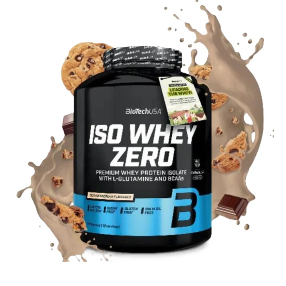 Iso Whey Zero Cookies & Crème – 1816 g – BioTech Iso Whey Zero Cookies & Crème 1816 g BioTech en poudre pour shakes gourmands