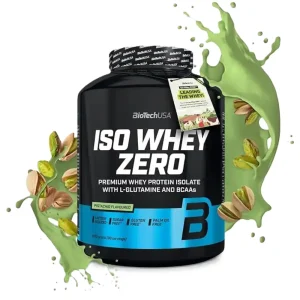 Iso Whey Zero Pistache – 1816 g – BioTech Iso Whey Zero Pistache 1816 g BioTech en poudre pour boissons et recettes faciles