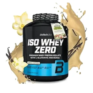 Iso Whey Zero Vanille – 1816 g – BioTech Iso Whey Zero Vanille 1816 g BioTech en poudre pour shakes et préparations variées