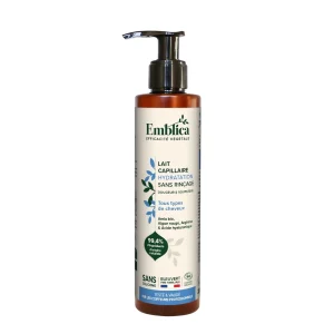 Lait capillaire sans rinçage 200 ml Emblica hydratant Lait capillaire sans rinçage 200 ml Emblica soin léger