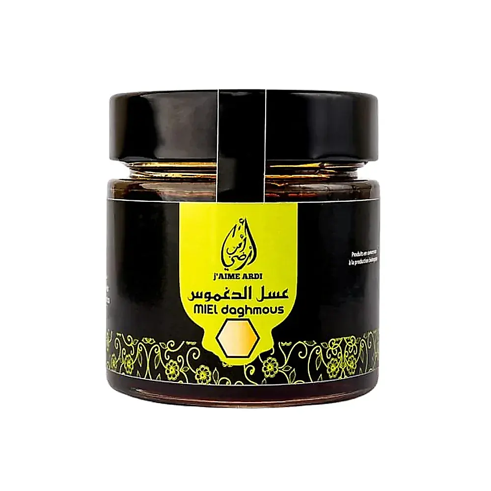 Pot de miel de daghmous 250g J'aime Ardi naturel, packshot de face