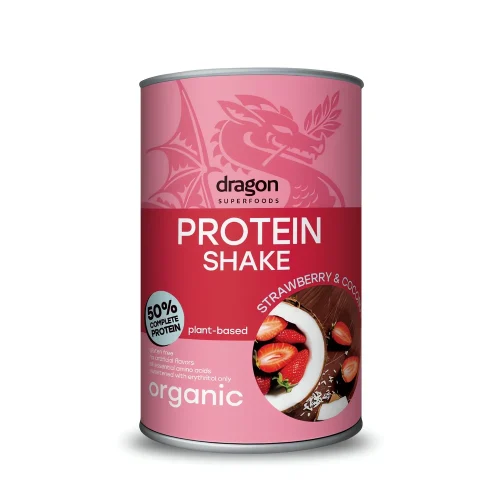 Shake protéiné Fraise et Coco 450 g Dragon Superfoods