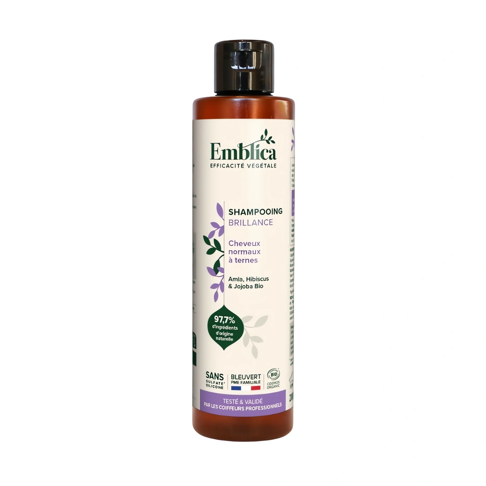 Shampooing brillance 200 ml Emblica éclat naturel cheveux