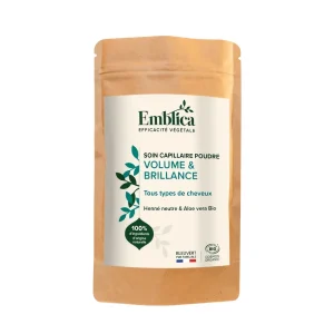 Poudre volume & brillance 200 g Emblica naturel Soin capillaire en poudre volume & brillance 200 g Emblica