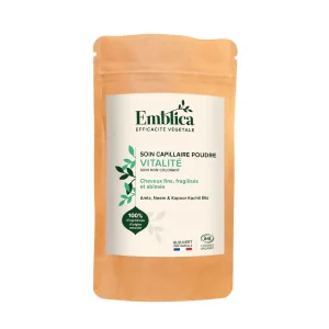 Soin capillaire poudre vitalité 100 g Emblica Soin capillaire poudre vitalité 100 g Emblica formule naturelle