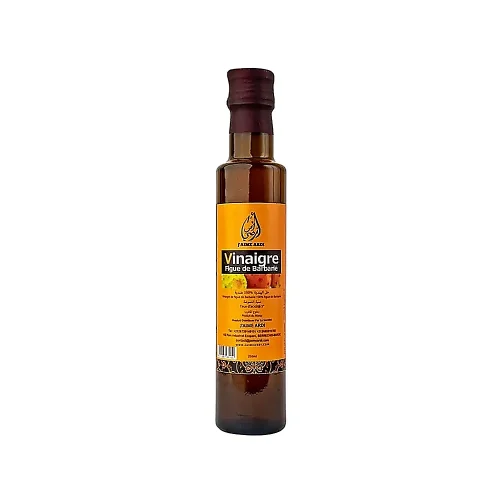 Vinaigre figue de barbarie 250ml J'aime Ardi Bouteille de vinaigre figue de barbarie 250ml J'aime Ardi sur fond blanc