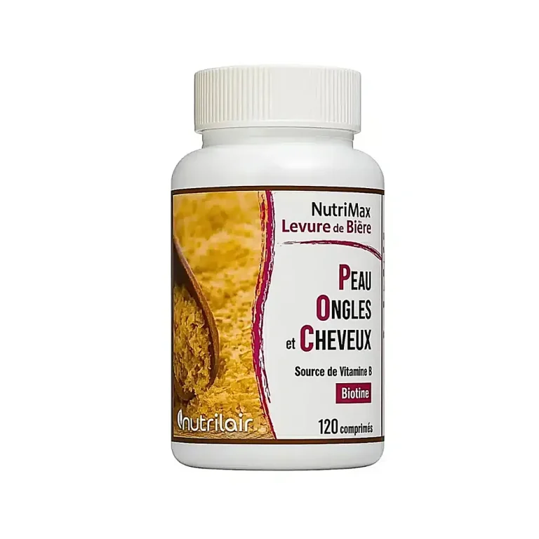 Levure de bière 120 comprimés nutrimax flacon Levure de bière 120 comprimés nutrimax