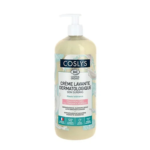 Crème Lavante Dermatologique – 1 L – Coslys Bidon d'un litre de Crème Lavante Dermatologique Coslys sans savon