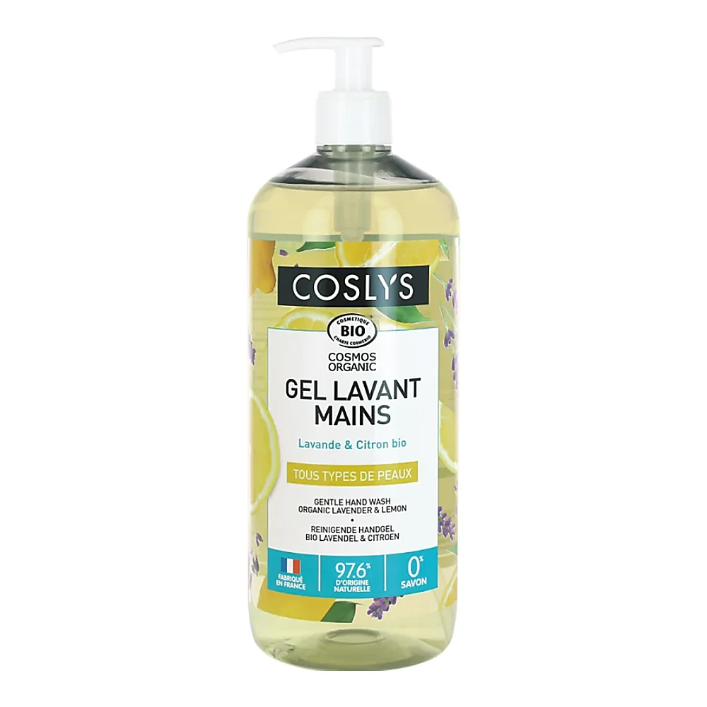Recharge 1 L de Gel Lavant Mains Coslys Lavande Citron