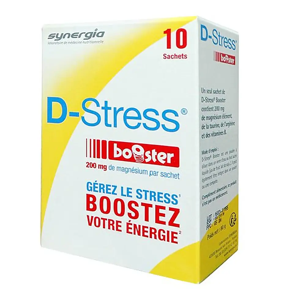 D-STRESS BOOSTER 10 sachets Hyphadiet magnésium vitamines B
