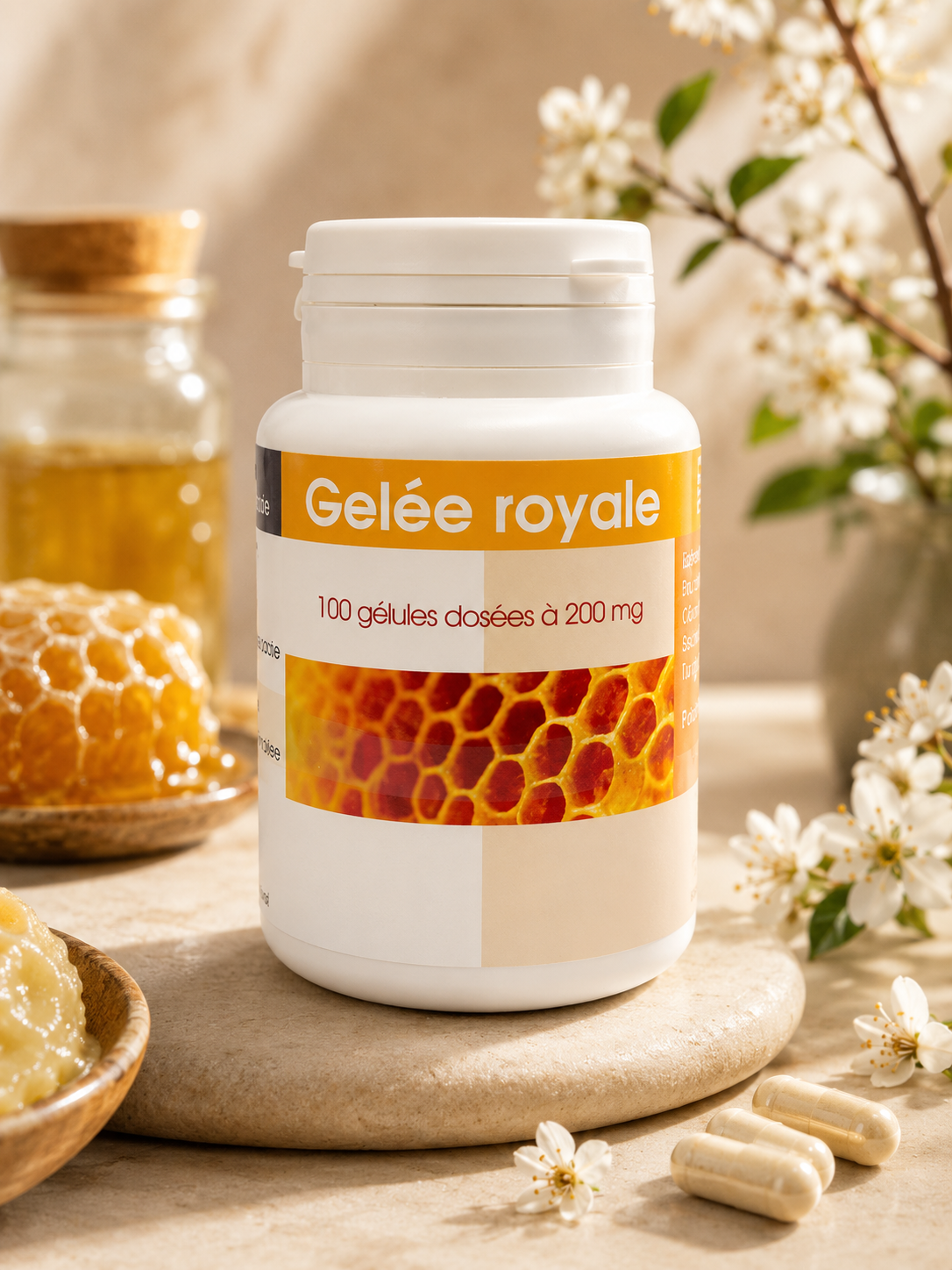 Gelée royale bio Maroc bienfaits vitalité énergie immunité cure naturelle
