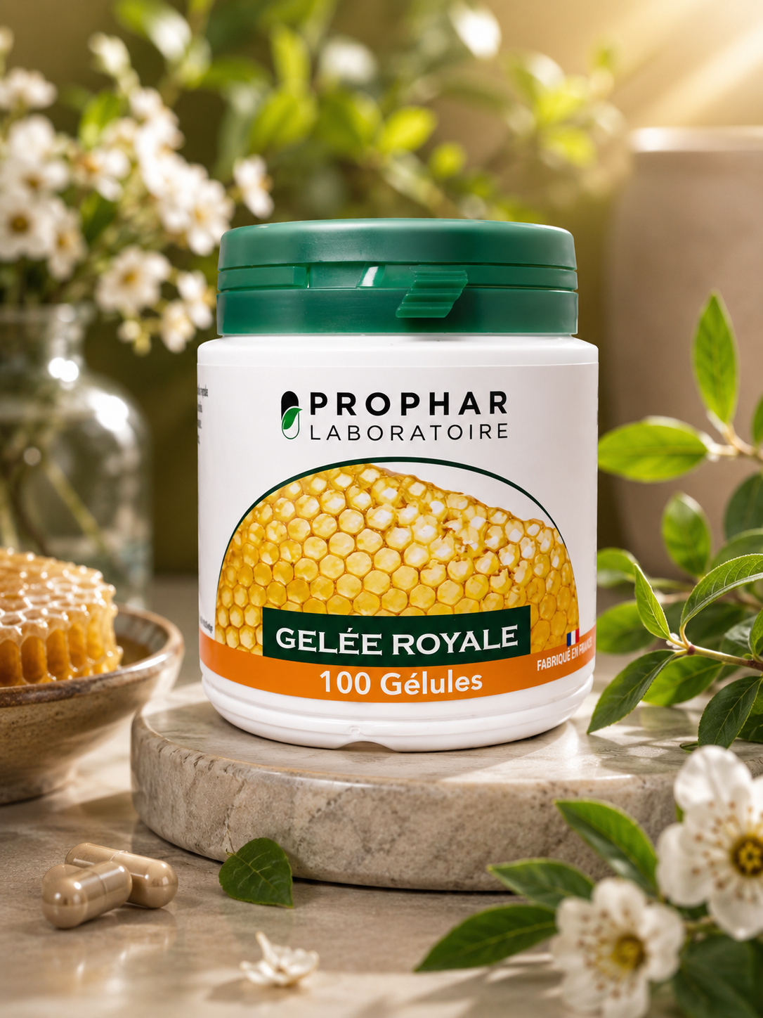 Gelée royale ampoule Maroc pure bio gélules ginseng propolis prix