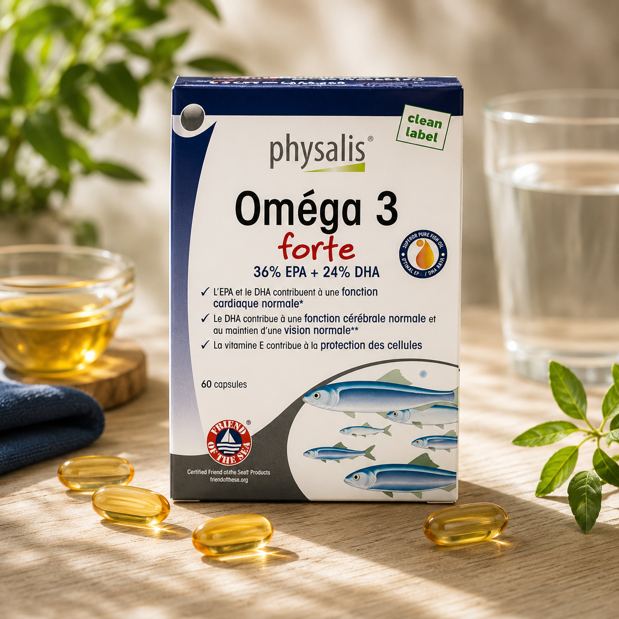 Flacon Omega 3-6-9 Doppelherz 30 capsules bio omega 3 6 9 Maroc