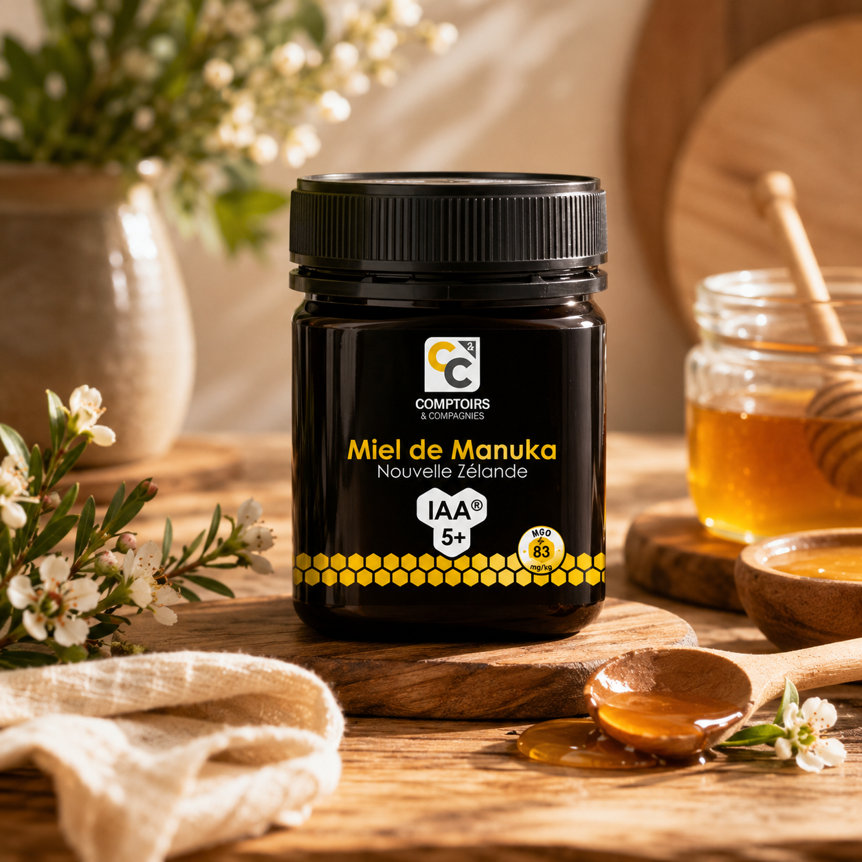 Miel de manuka prix Maroc pot pur pastilles solution buvable acheter manuka honey