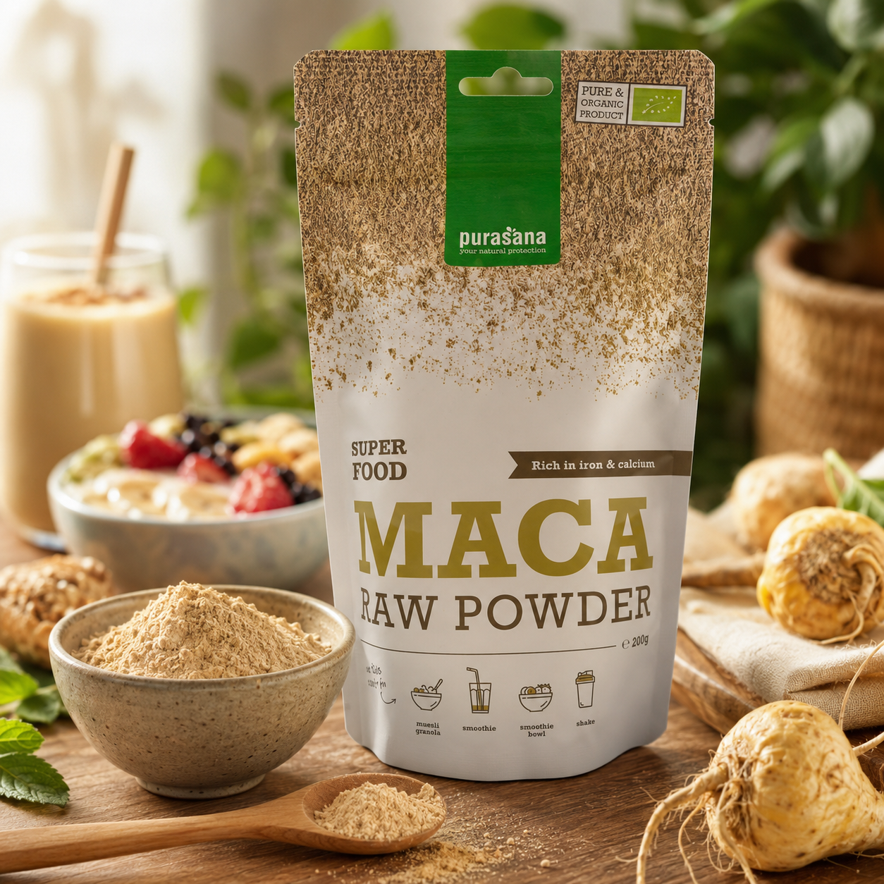 Bienfaits maca bio poudre performances physiques endurance