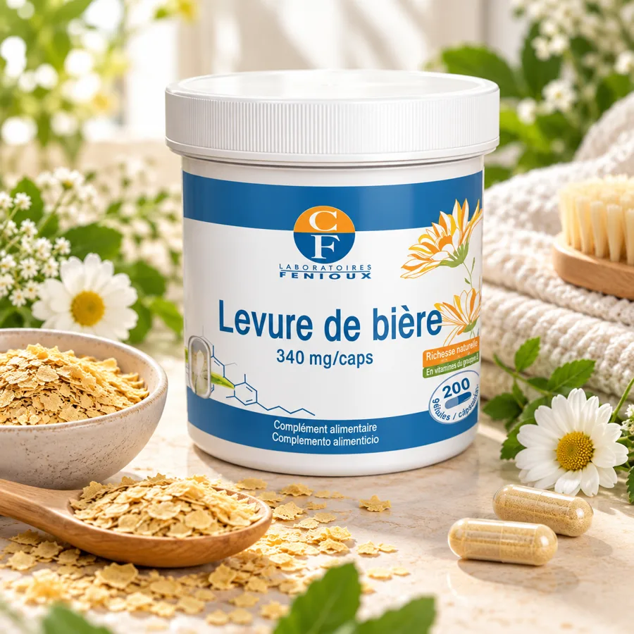 Levure de bière cheveux Maroc – gélules Laboratoires Fenioux