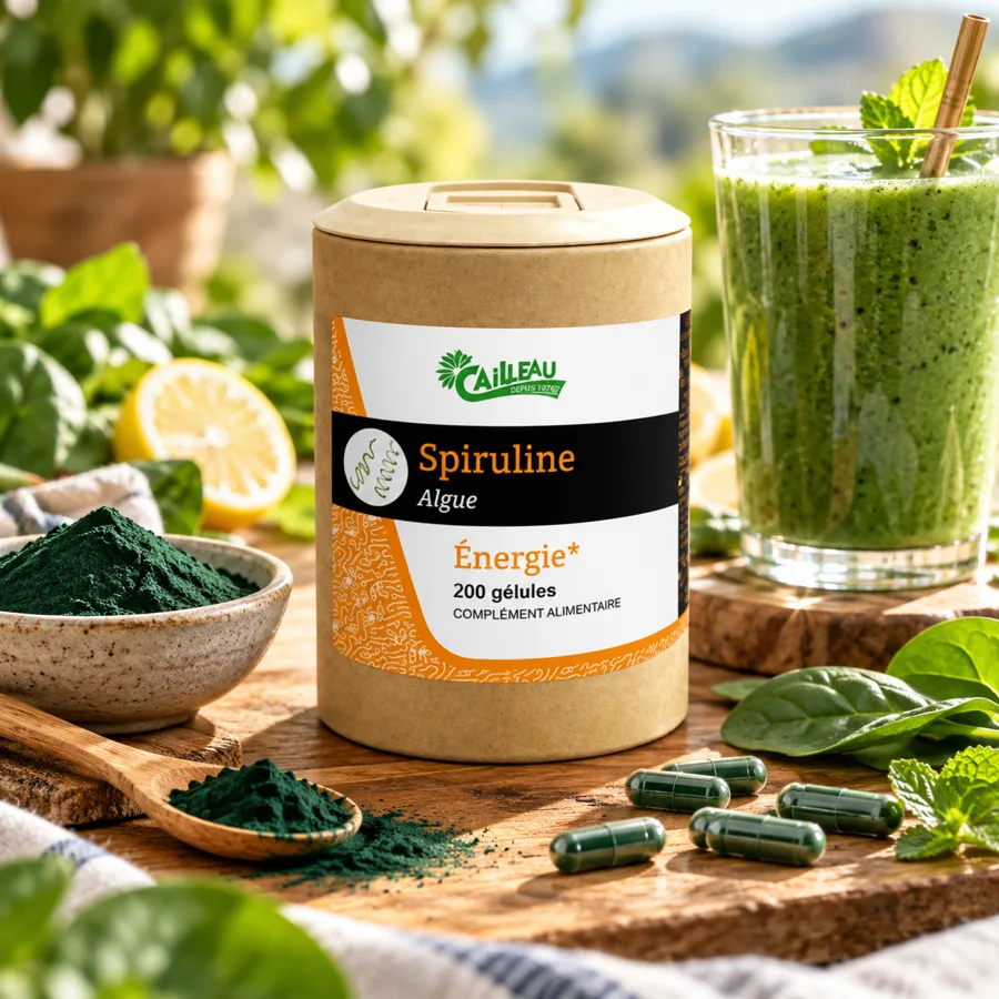 Spiruline en gélule – complément alimentaire spiruline Cailleau